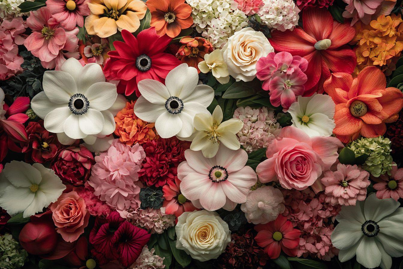 Liste complète des fleurs commençant par A : anémone, amaryllis, azalée et autres beautés florales