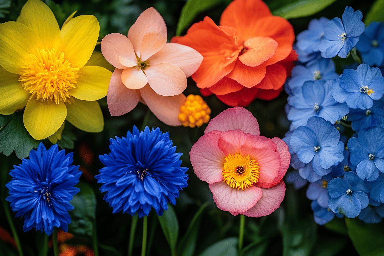 Liste complète des fleurs commençant par B : bégonia, bleuet, bouton d'or et autres beautés botaniques