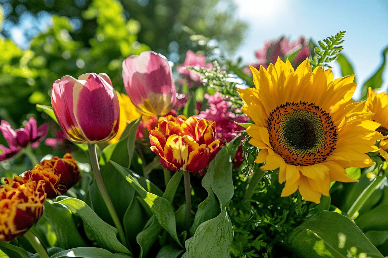 Liste complète des noms de fleurs commençant par T : tulipe, tournesol et autres variétés